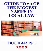 Guide to the biggest names in local law - Bucharest 2009