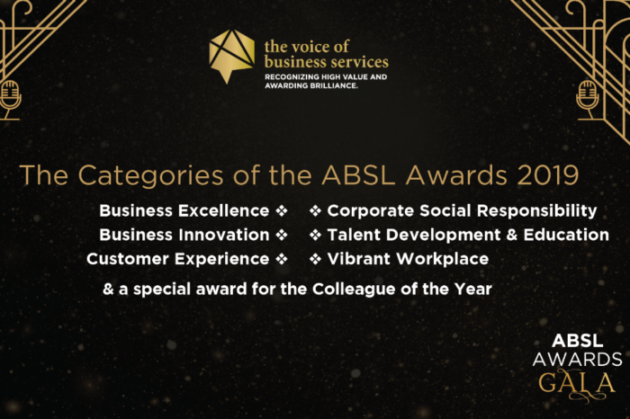 ABSL organizes Awards Gala for Business Services 2019