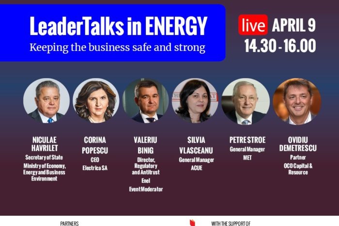 New speakers at LeaderTalks in ENERGY - Keeping the business safe and strong: this Thursday, April 9th, between 14.30-16.00
