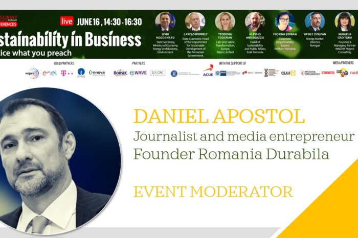 DANIEL APOSTOL, Founder Romania Durabila: Sustainability comes in line with vision of leaders and with the actions meant to meet the objectives