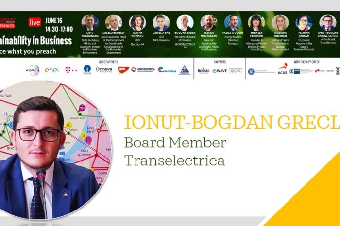 SUSTAINABILITY IN BUSINESS, IONUT-BOGDAN GRECIA, Board Member Transelectrica: Romanian companies must build on the good practices already existing at the level of European Union