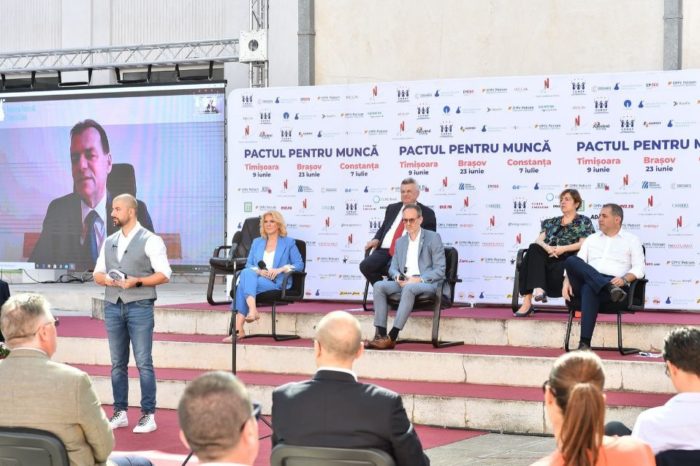 “Pactul pentru Munca” conference in Constanta: Romania needs a solid restart, coherent and visionary structural reforms