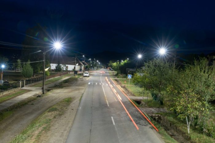 Enel X Romania modernized the public lighting in Gurahont, Arad County