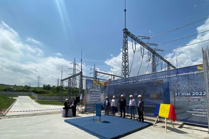 Transelectrica completed an investment of over 60 million lei, to strengthen national energy security: Upgrading of the Hășdat power station