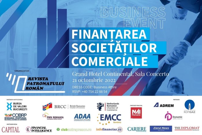 Revista Patronatului Roman to organize the "Financing the commercial companies" conference on October 21st