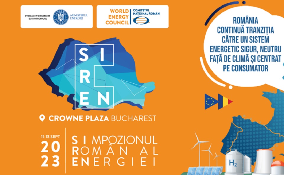 SIREN 2023 – Simpozionul Energetic Românesc va avea loc în perioada 11-13 septembrie 2023 la Crowne Plaza Bucharest – The Diplomat Bucharest