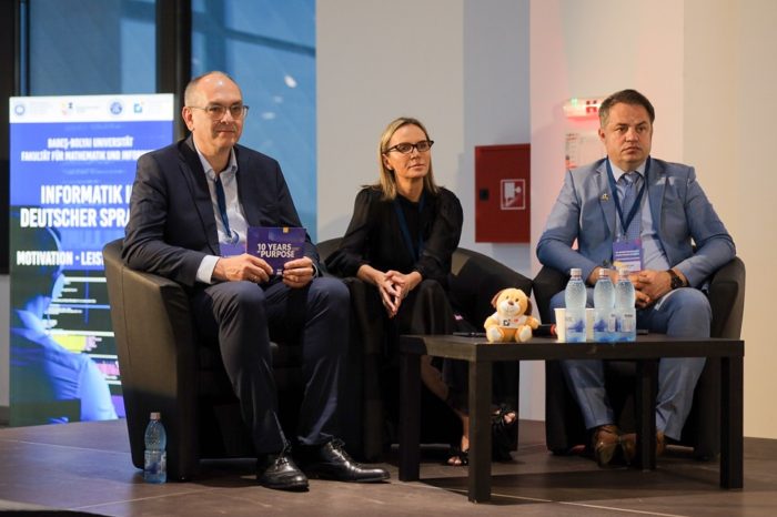 Ten years of academic partnership between the founding companies MHP Consulting Romania, Porsche AG, NTT Data Romania and ”Babes Bolyai” University